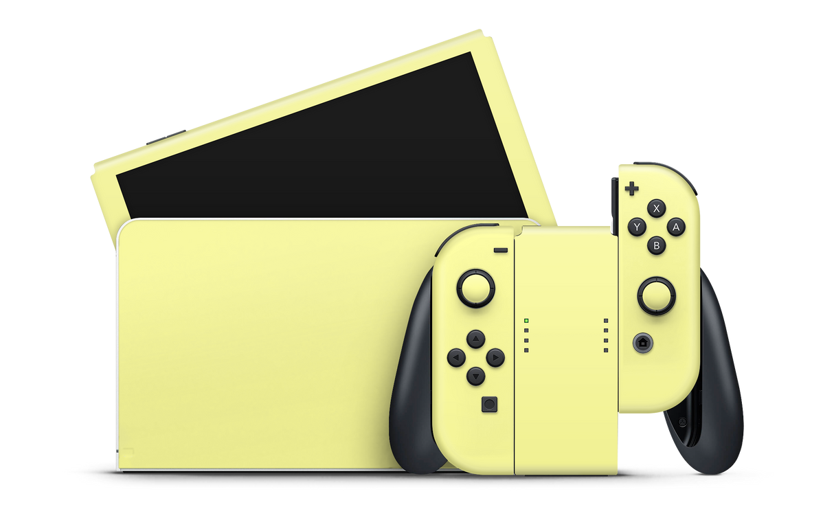 Nintendo Switch OLED Skin Pale Yellow