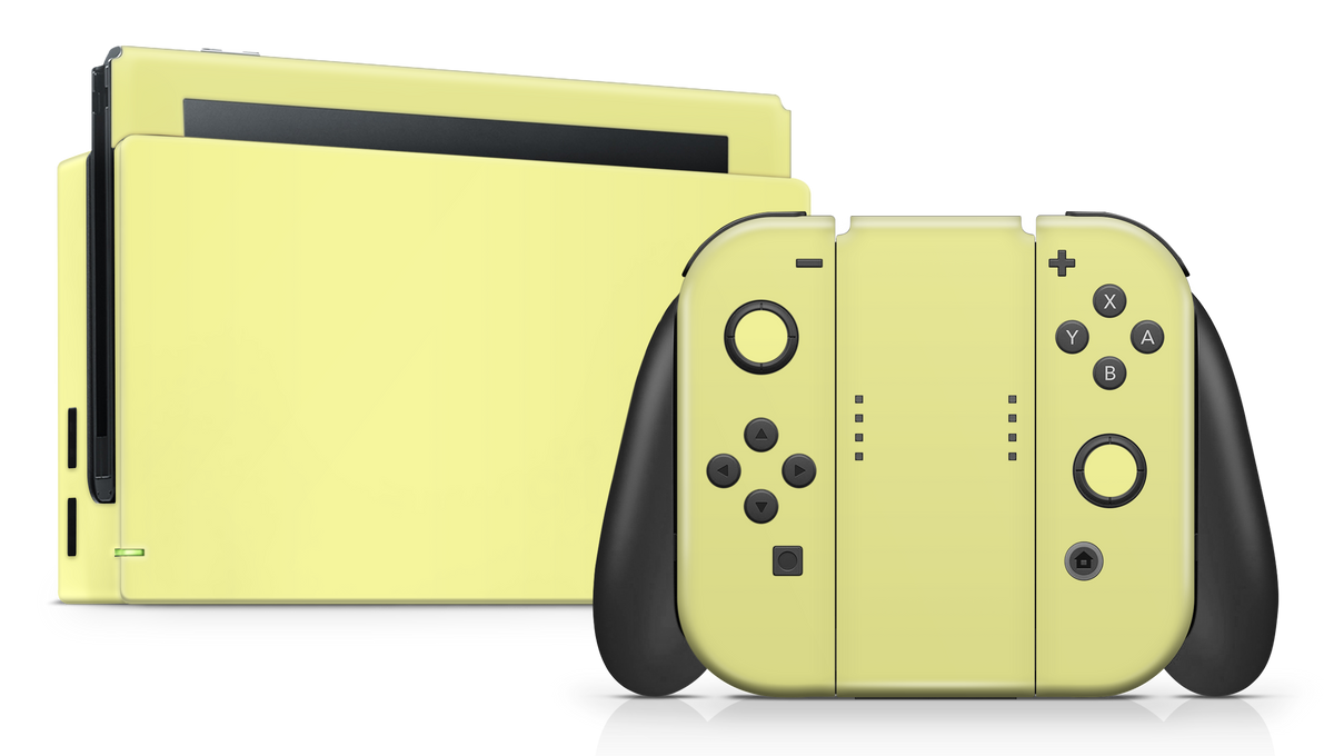 Nintendo Switch 2017 Skin Pale Yellow