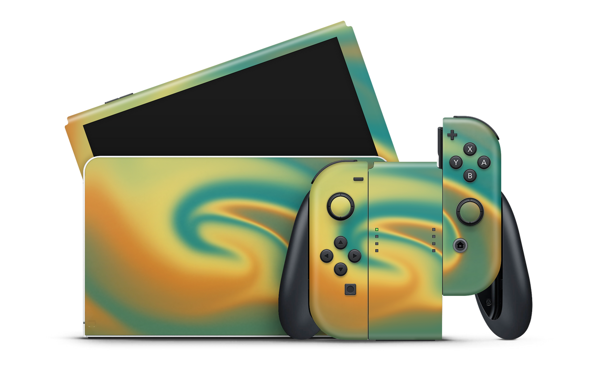 Nintendo Switch OLED Skin Retro Groove