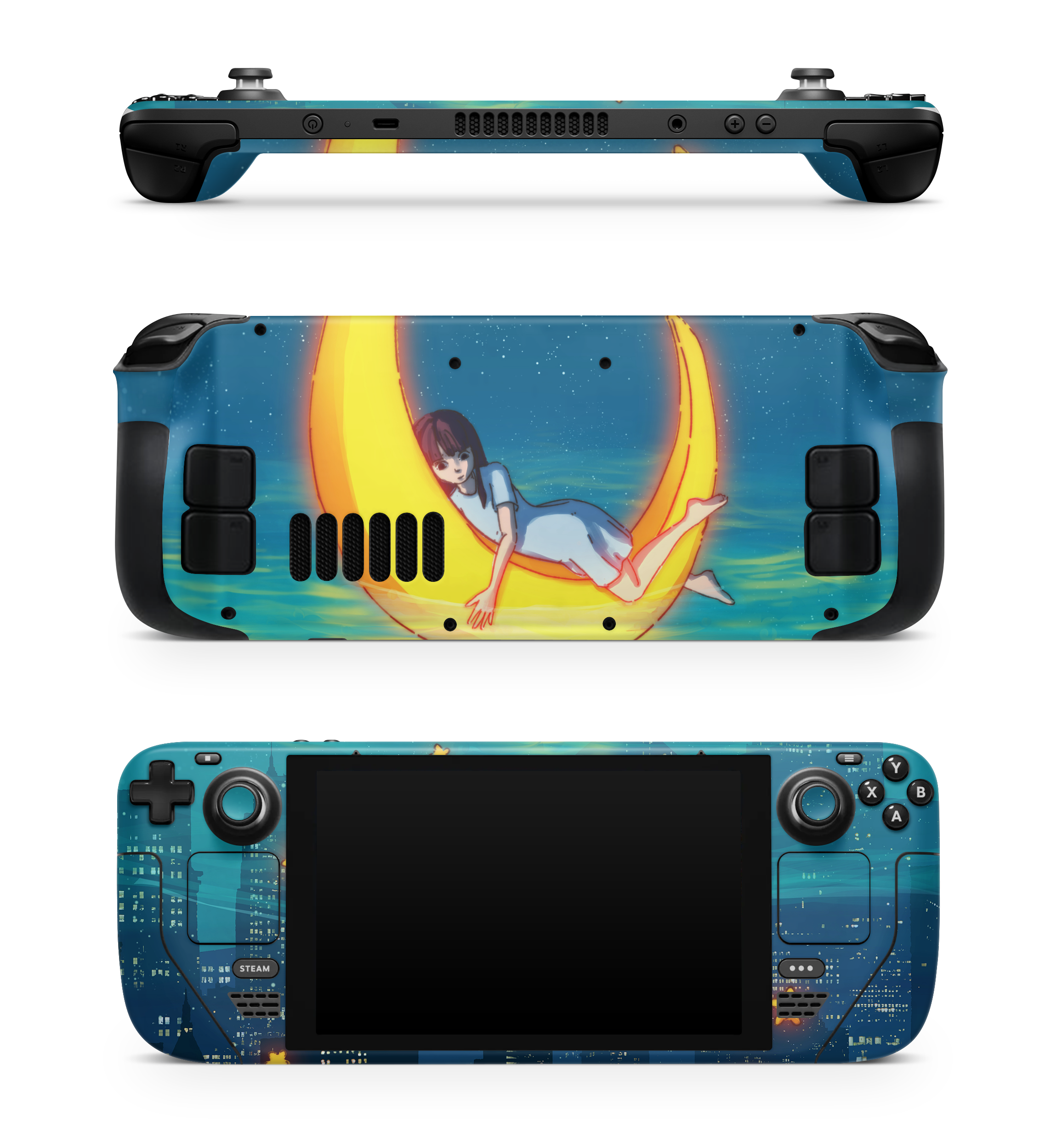 Steam Deck Skin Girl on the Moon