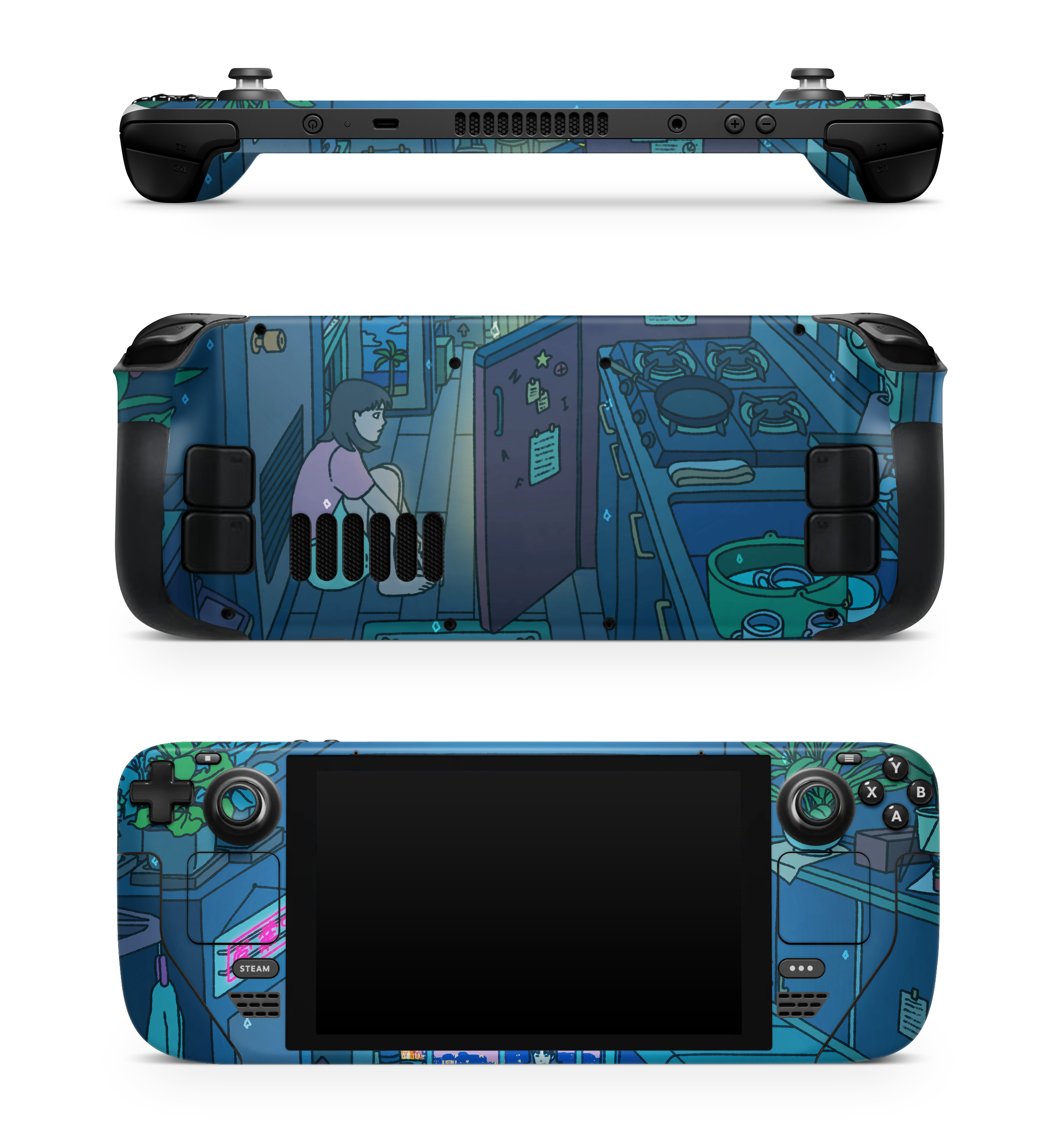 Steam Deck Skin Perfect Blue