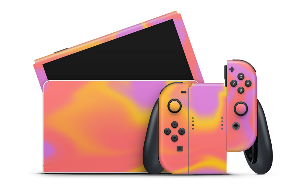 Nintendo Switch OLED Skin Sunset Hues