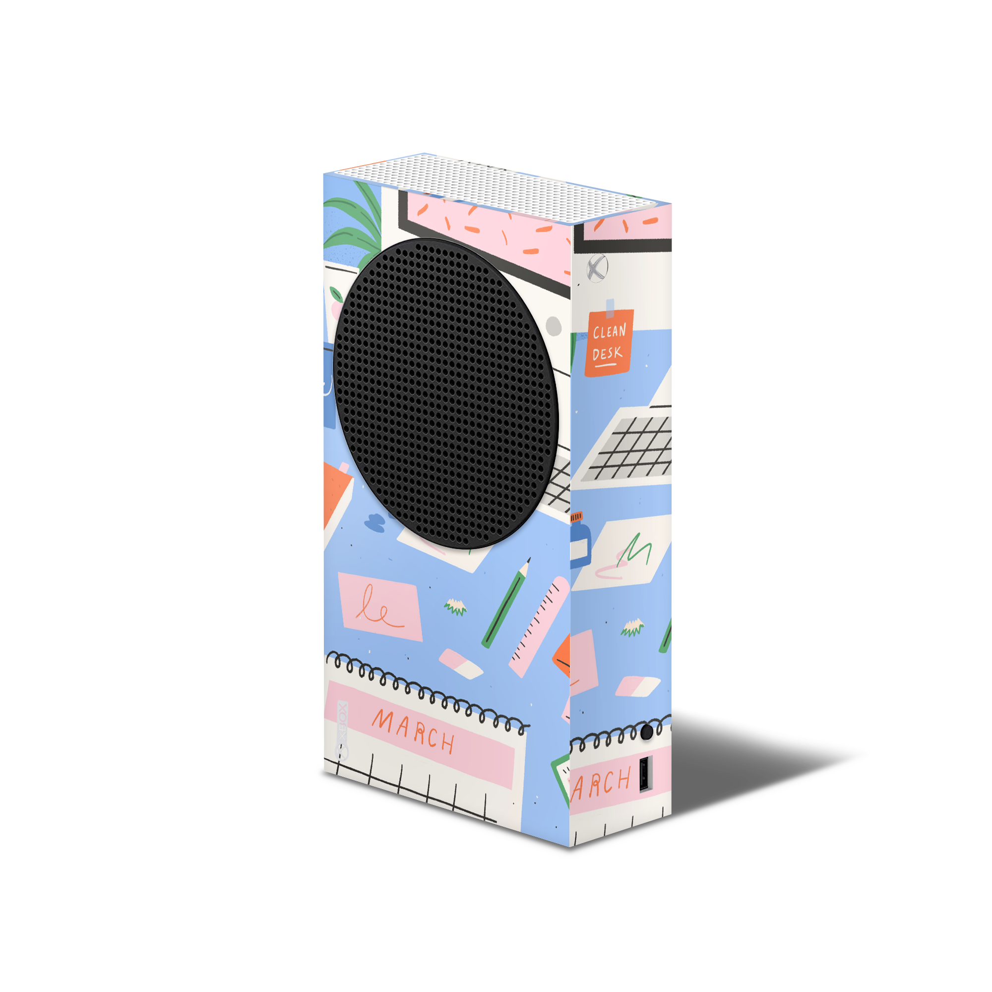 XBox Series S Skin Purple Floral