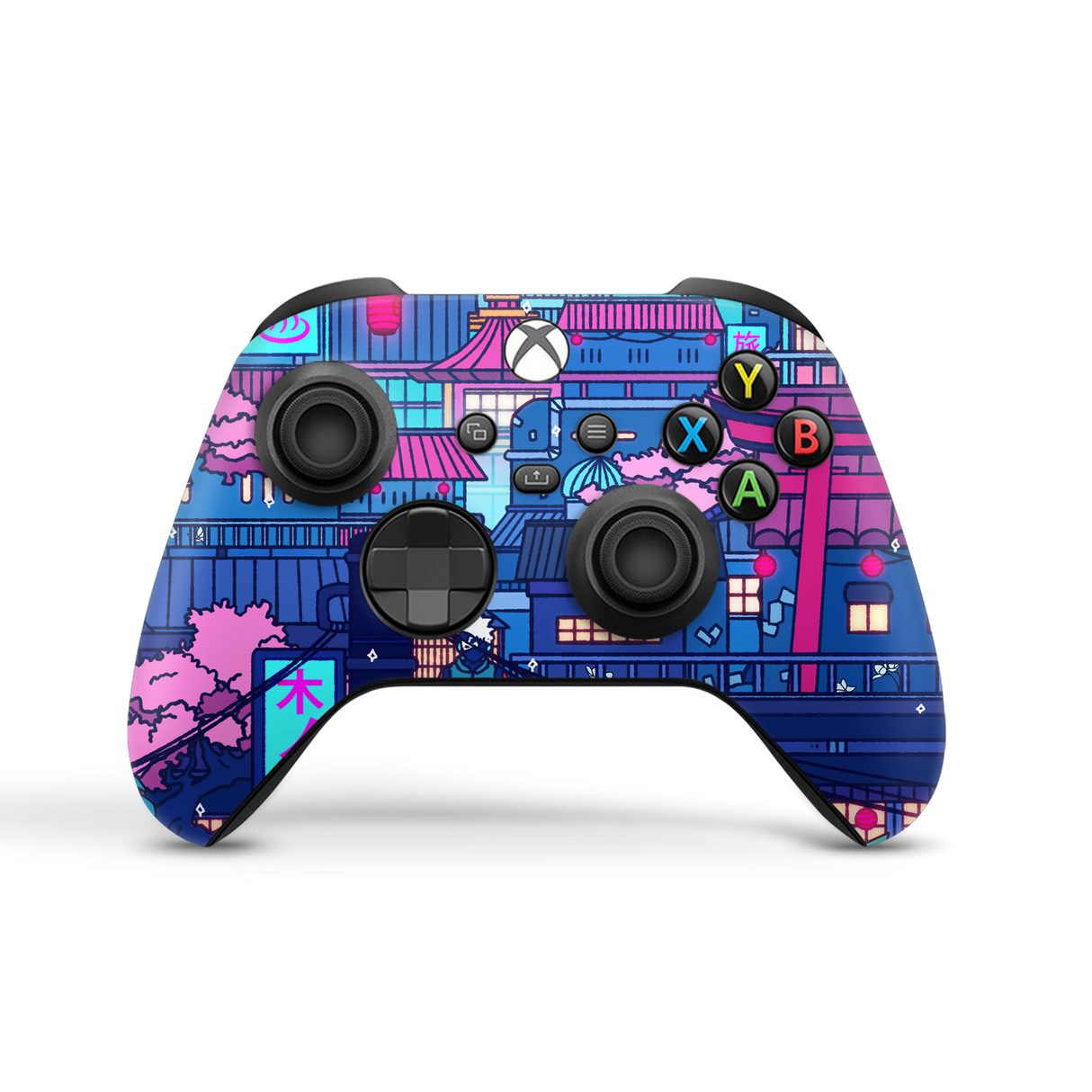 XBox Series SX Controller Skin Cyberpunk Village