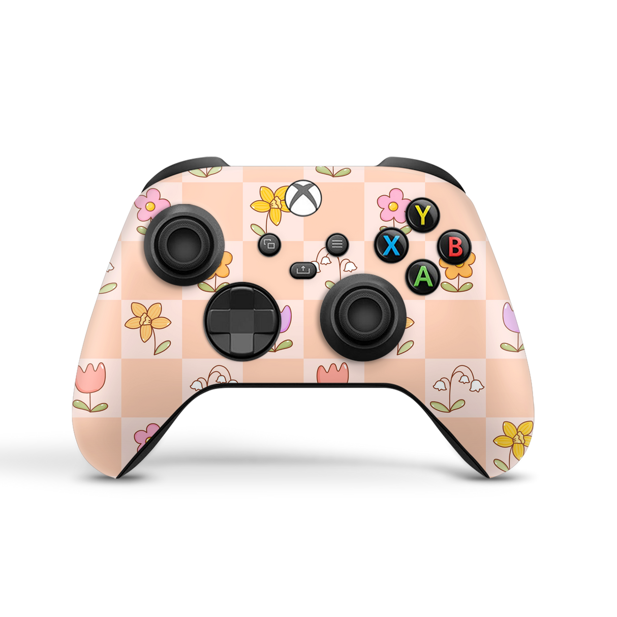 Xbox Series X/S Controller Skin Checkered Flowers