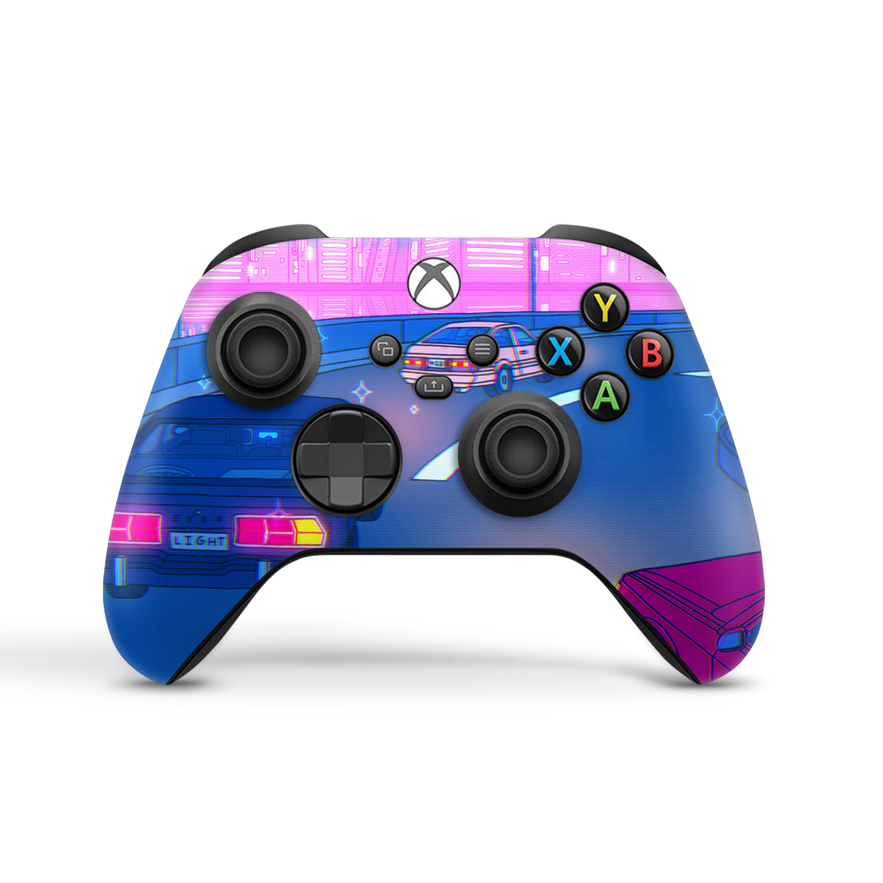 XBox Series SX Controller Skin Late Night Drive
