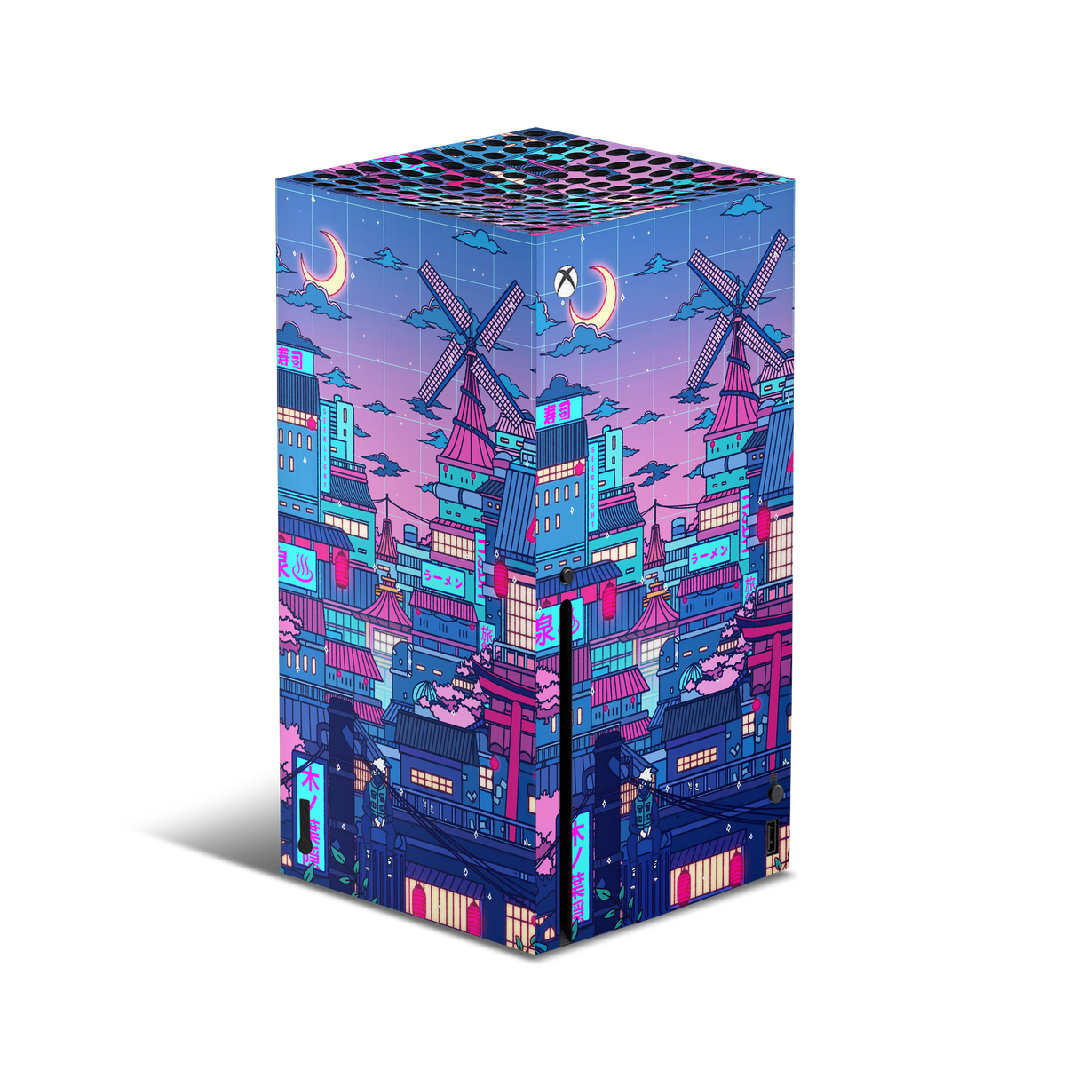 XBox Series X Skin Cyberpunk Village