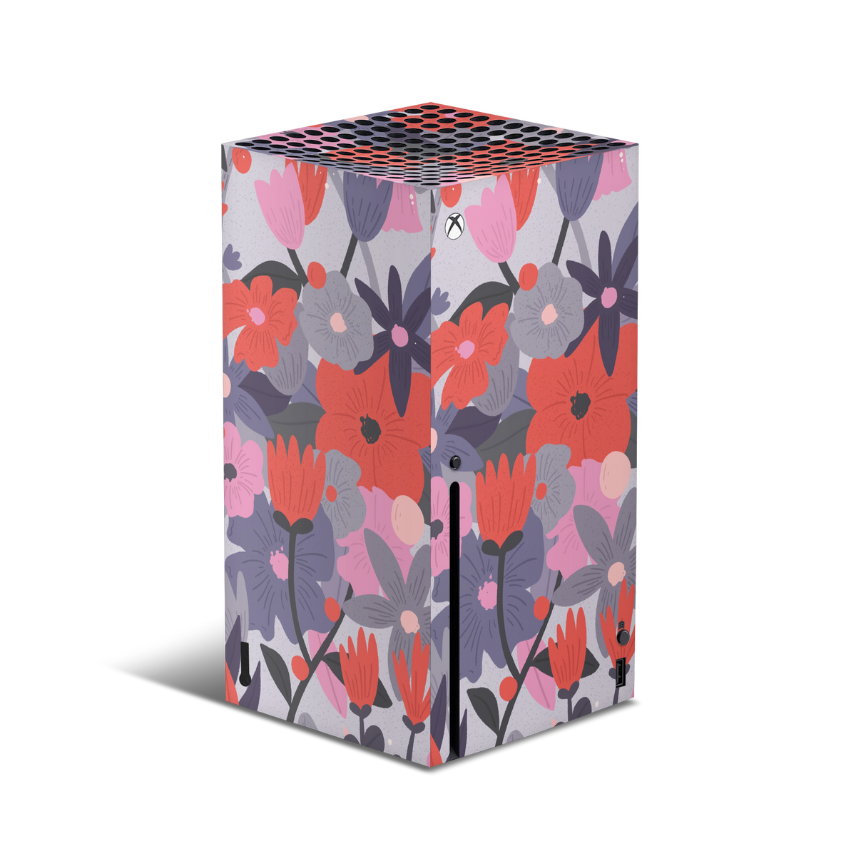 XBox Series X Skin Purple Floral