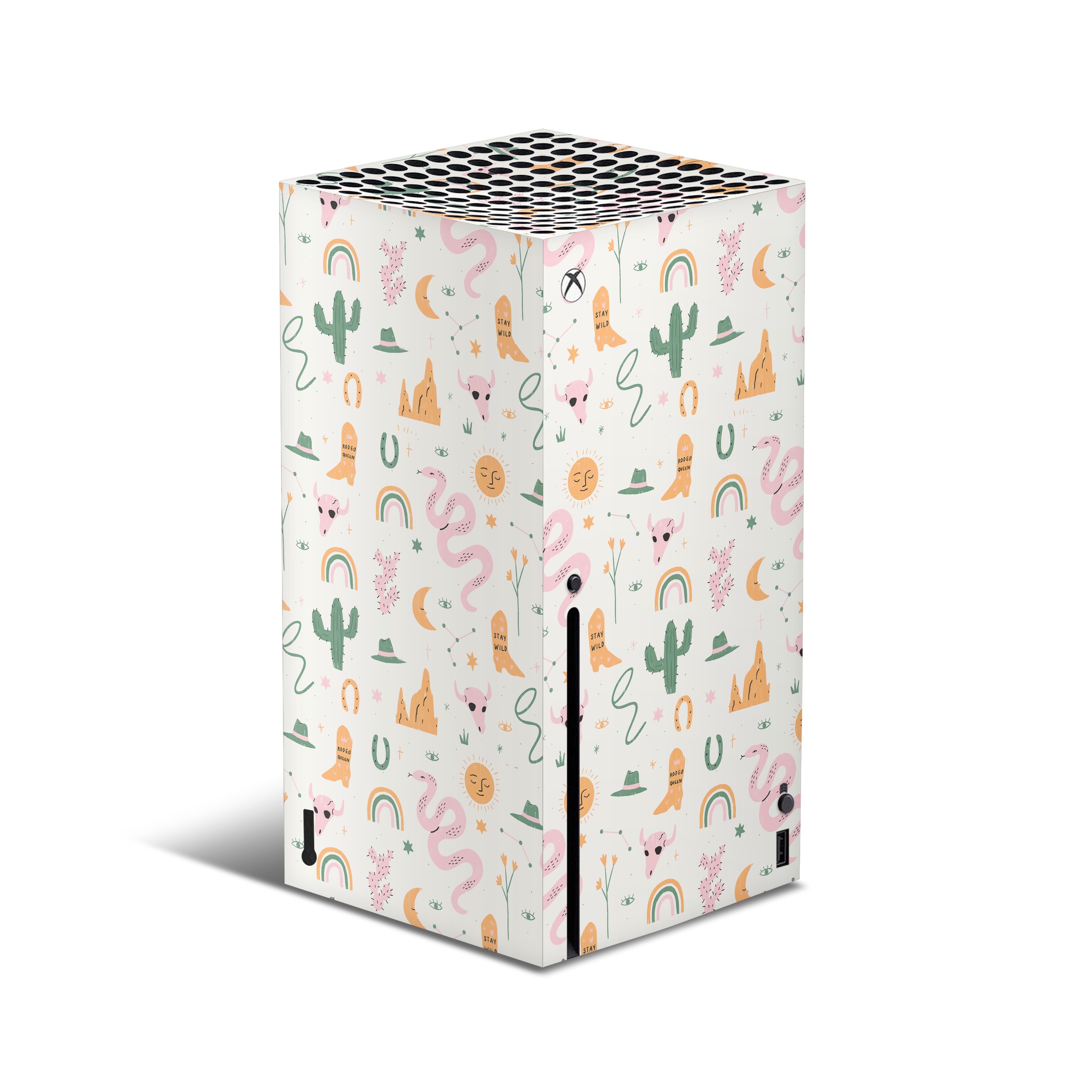 XBox Series X Skin Wildwest Pattern