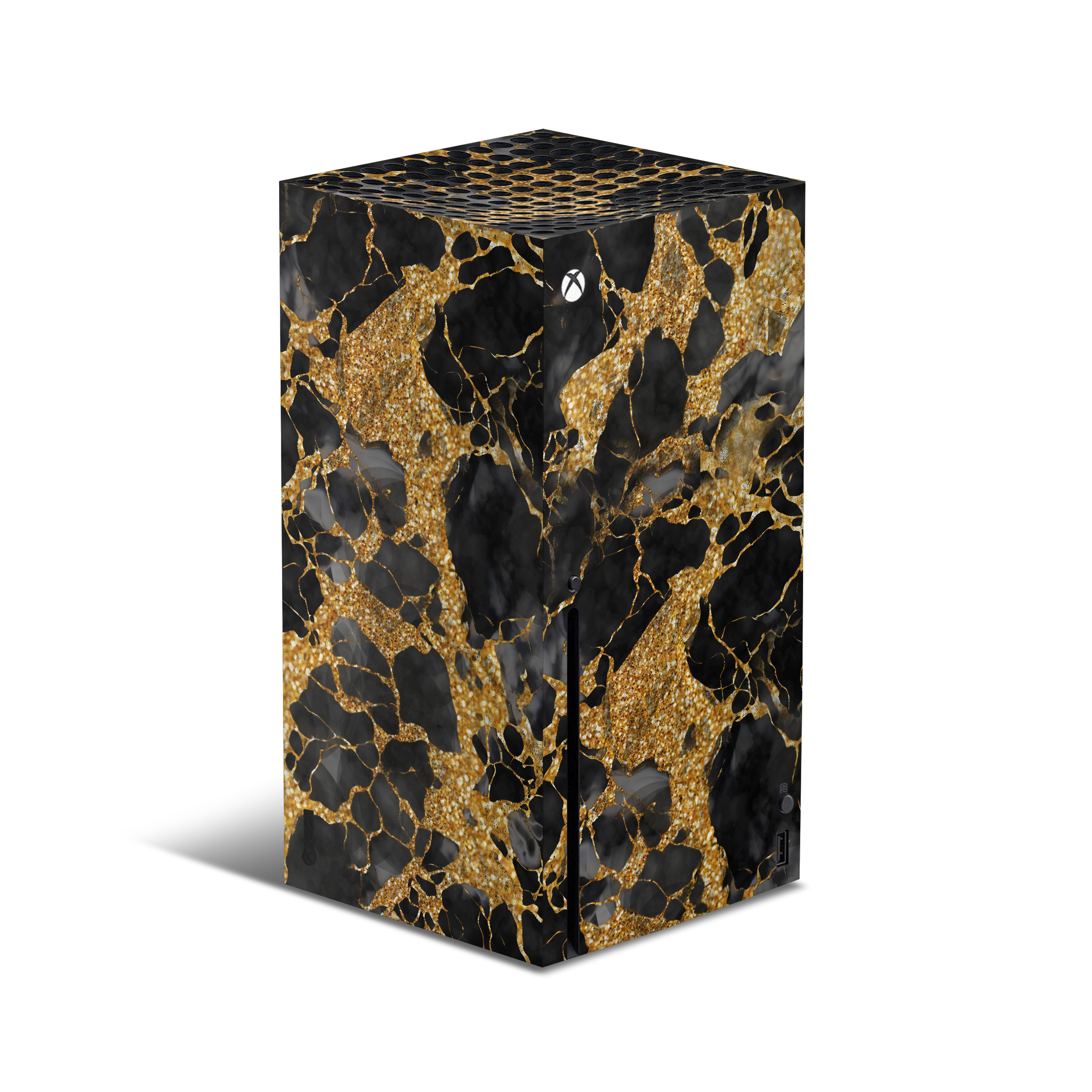 XBox Series X Skin Gold Marble
