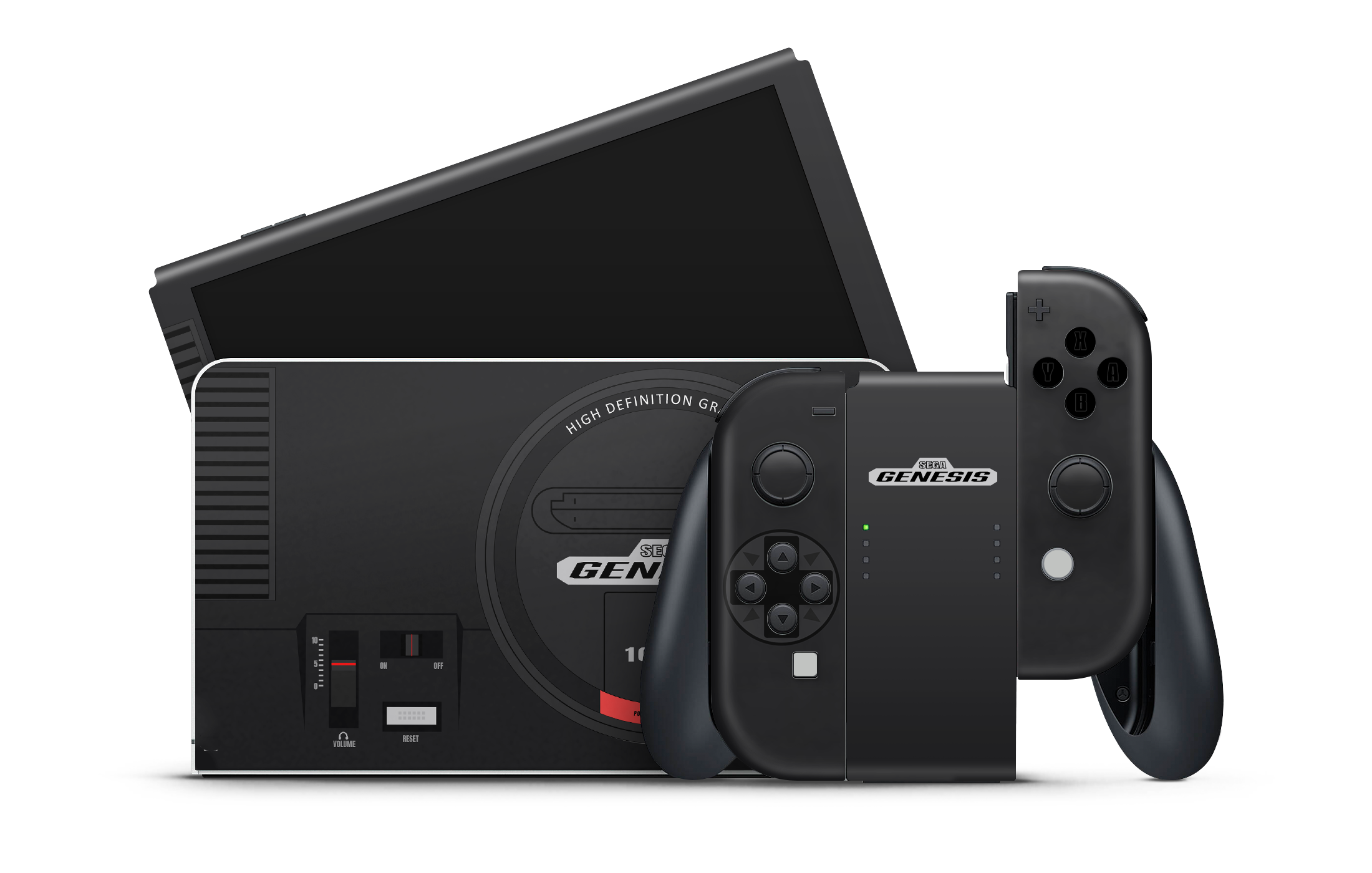 Nintendo Switch OLED Skin Retro Genesis