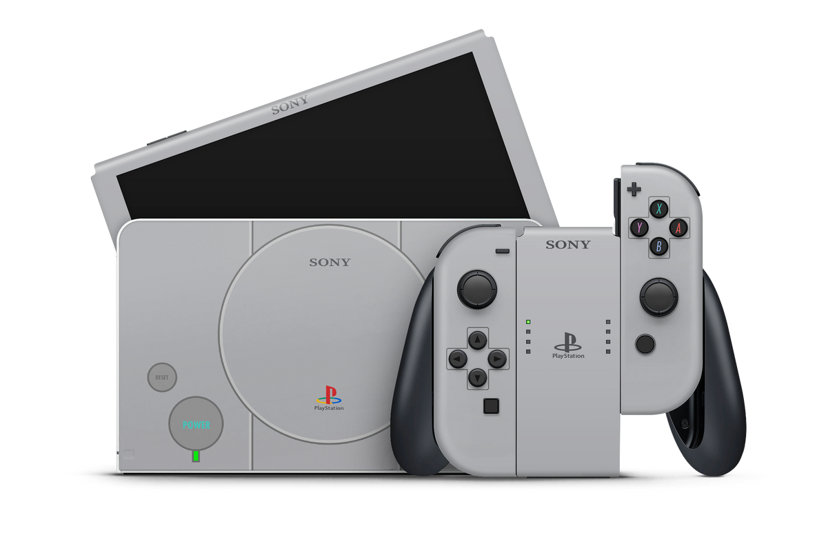 Nintendo Switch OLED Skin Retro PS1