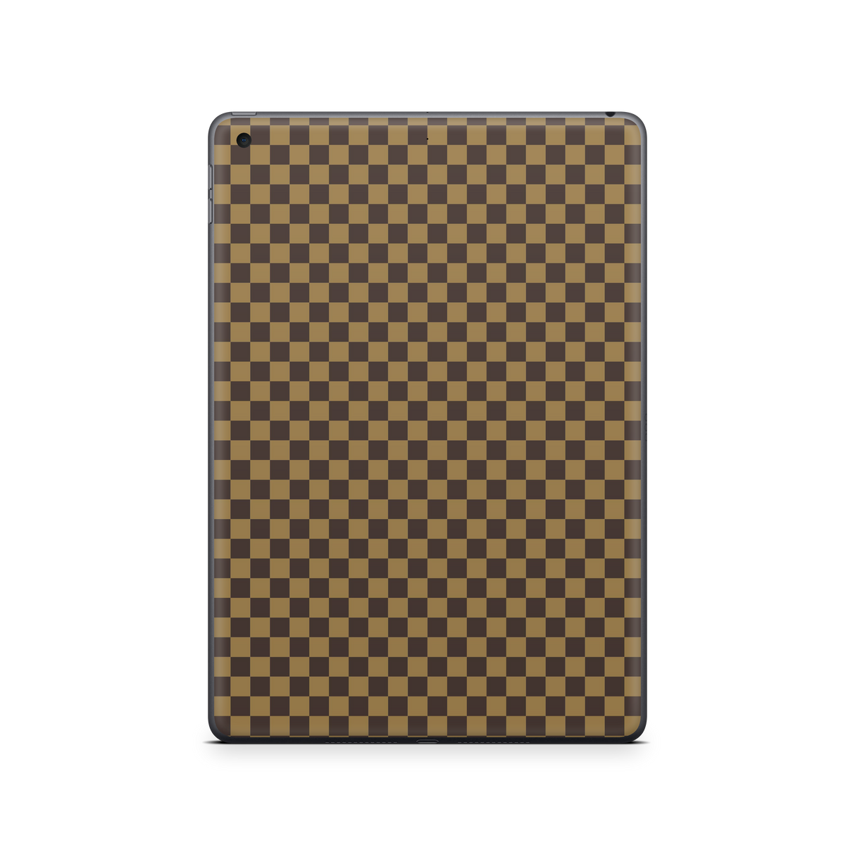 Apple iPad Skin Checkers brown