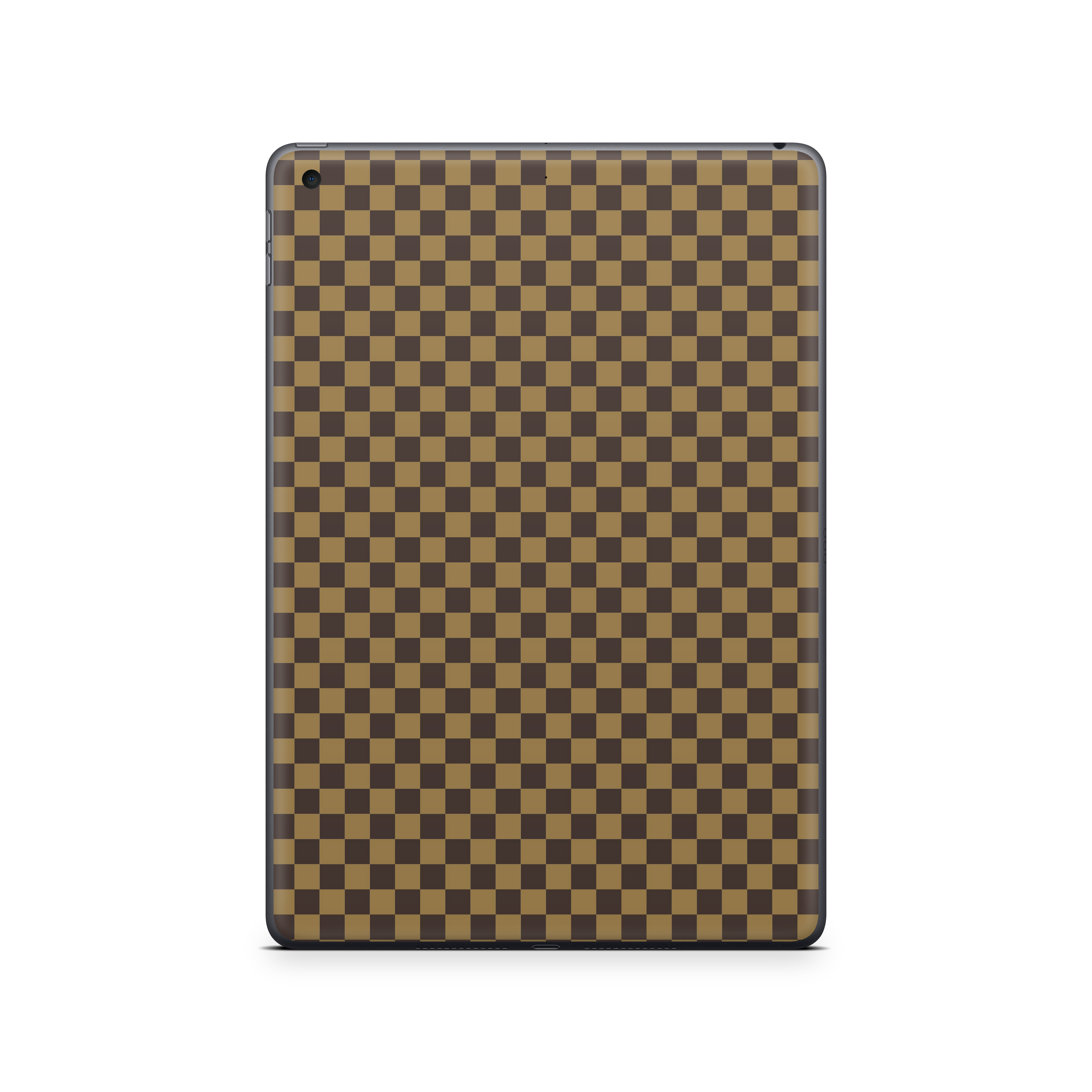 Apple iPad Skin Checkers brown
