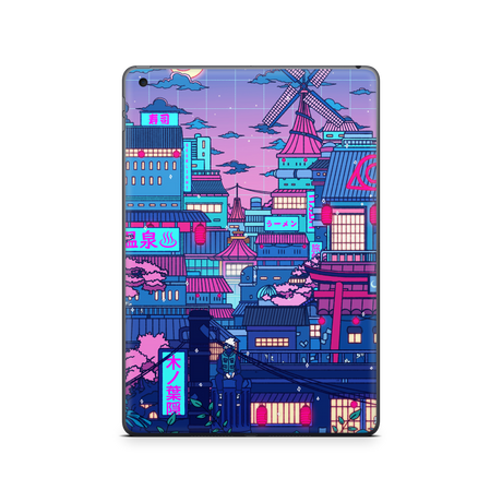 Apple iPad Cyberpunk Village Skin