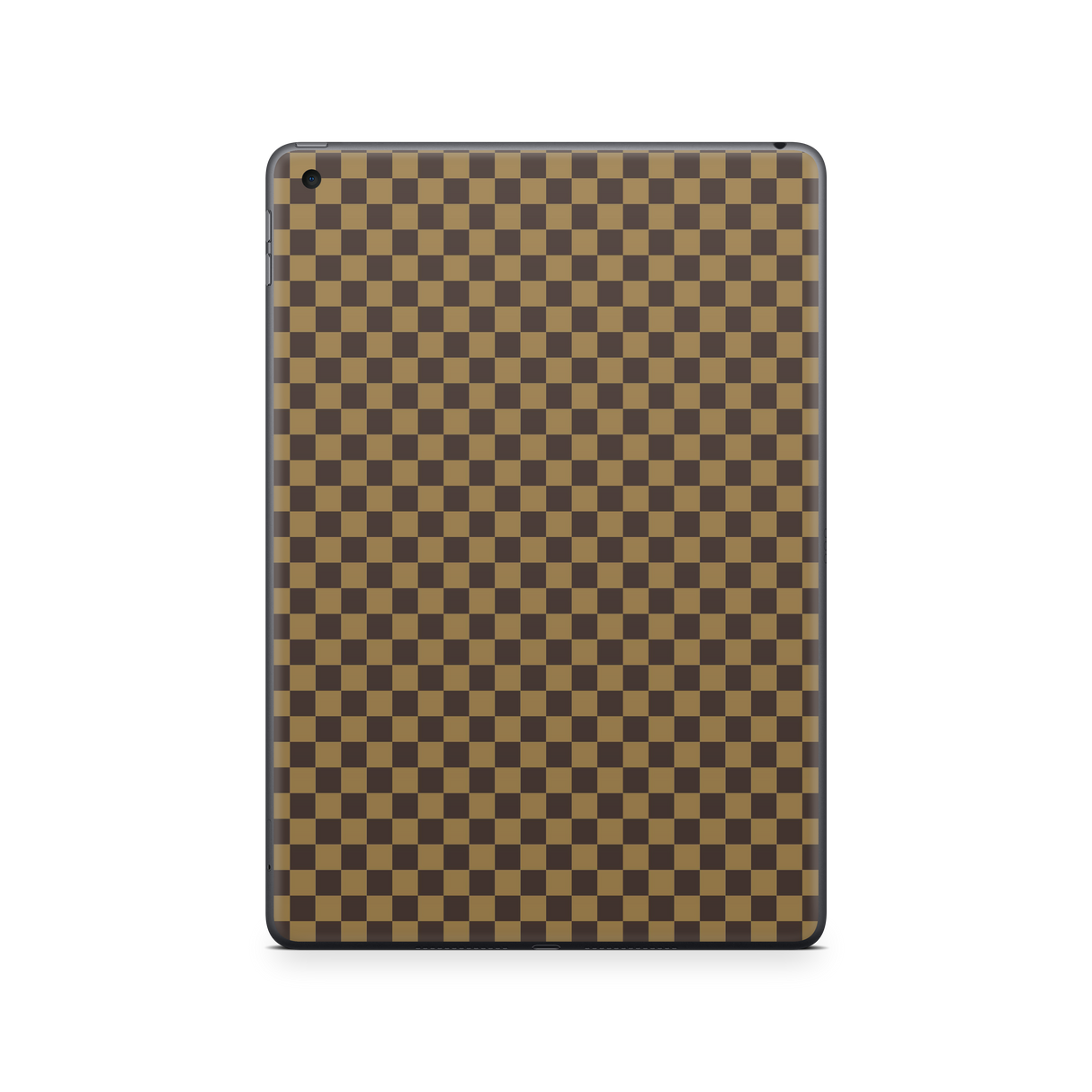 Apple iPad Skin Checkers brown