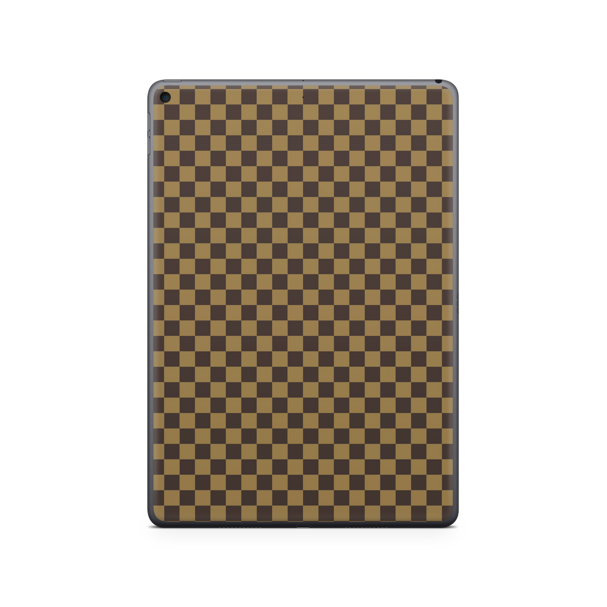 Apple iPad Skin Checkers brown