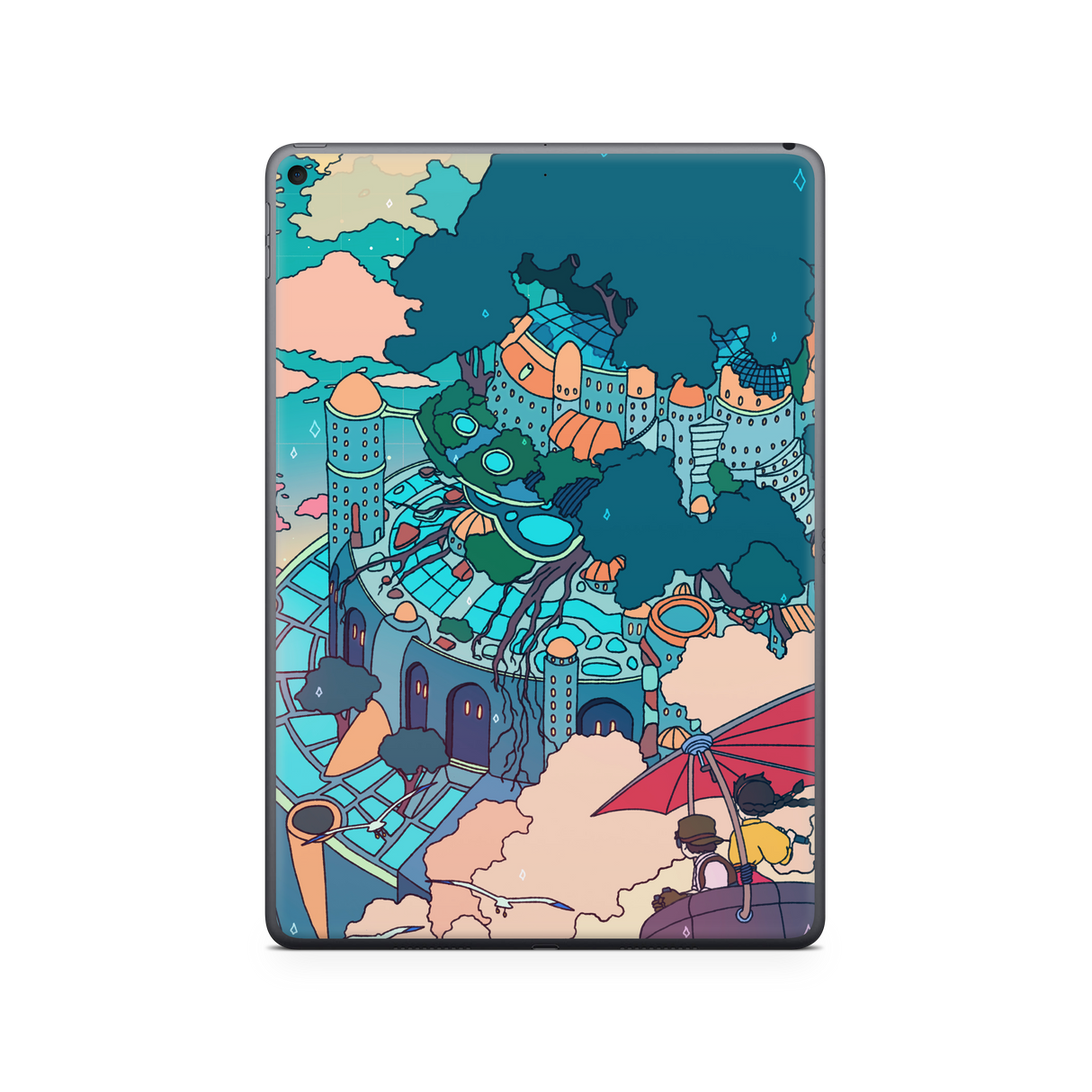 Apple iPad Castle in the Sky Skin