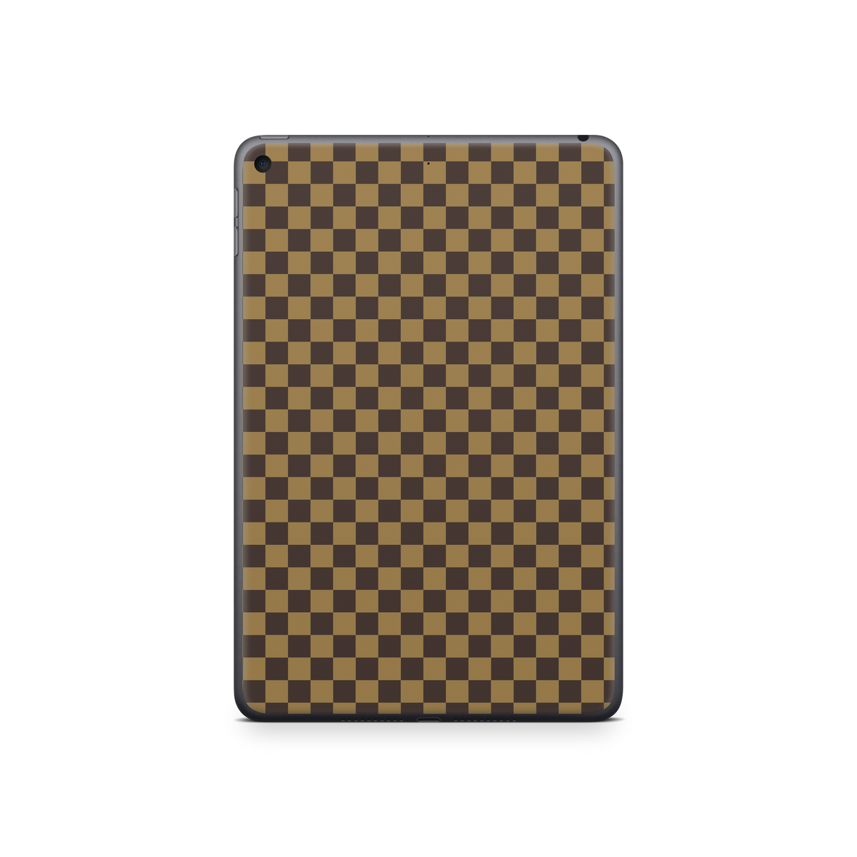 Apple iPad Skin Checkers brown