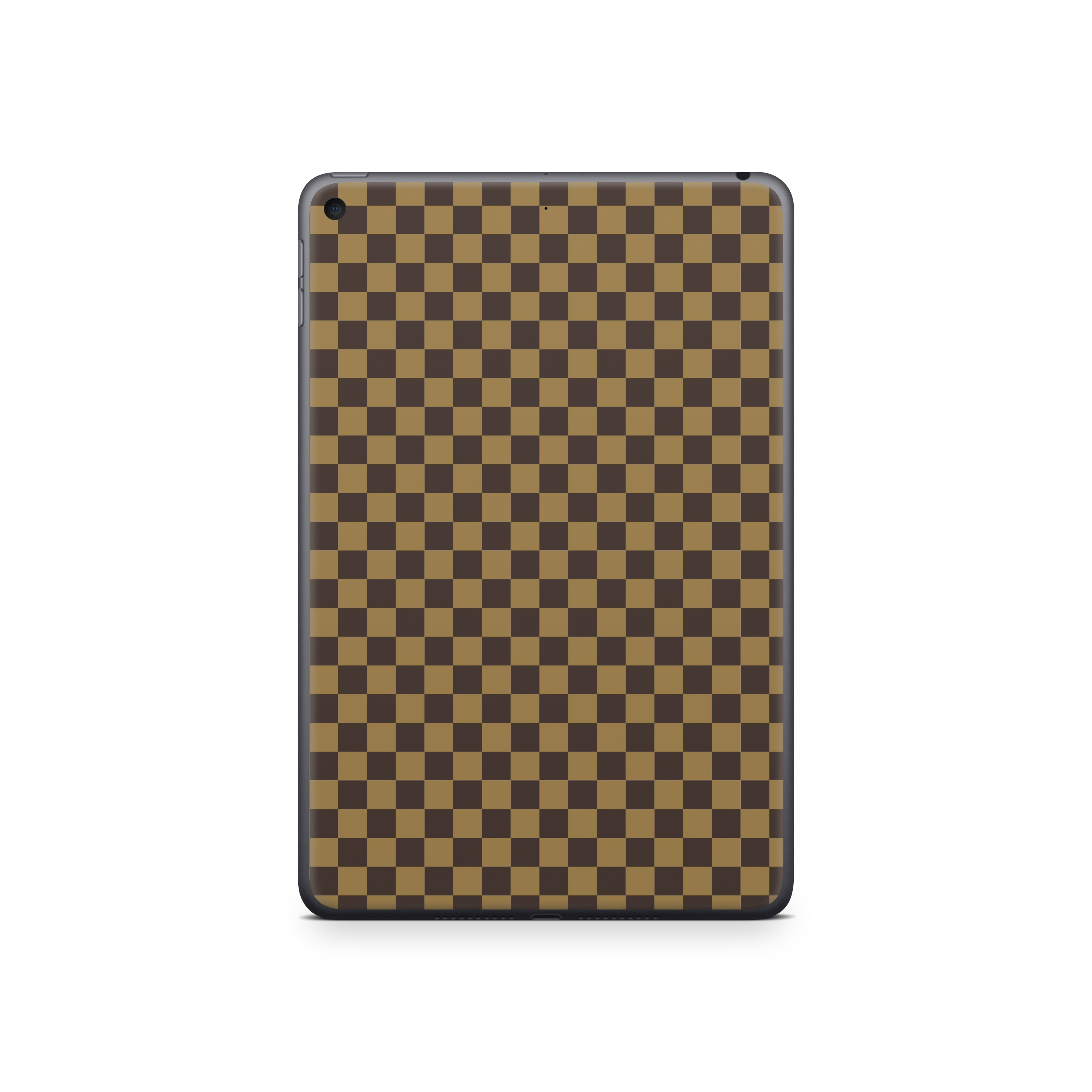 Apple iPad Skin Checkers brown