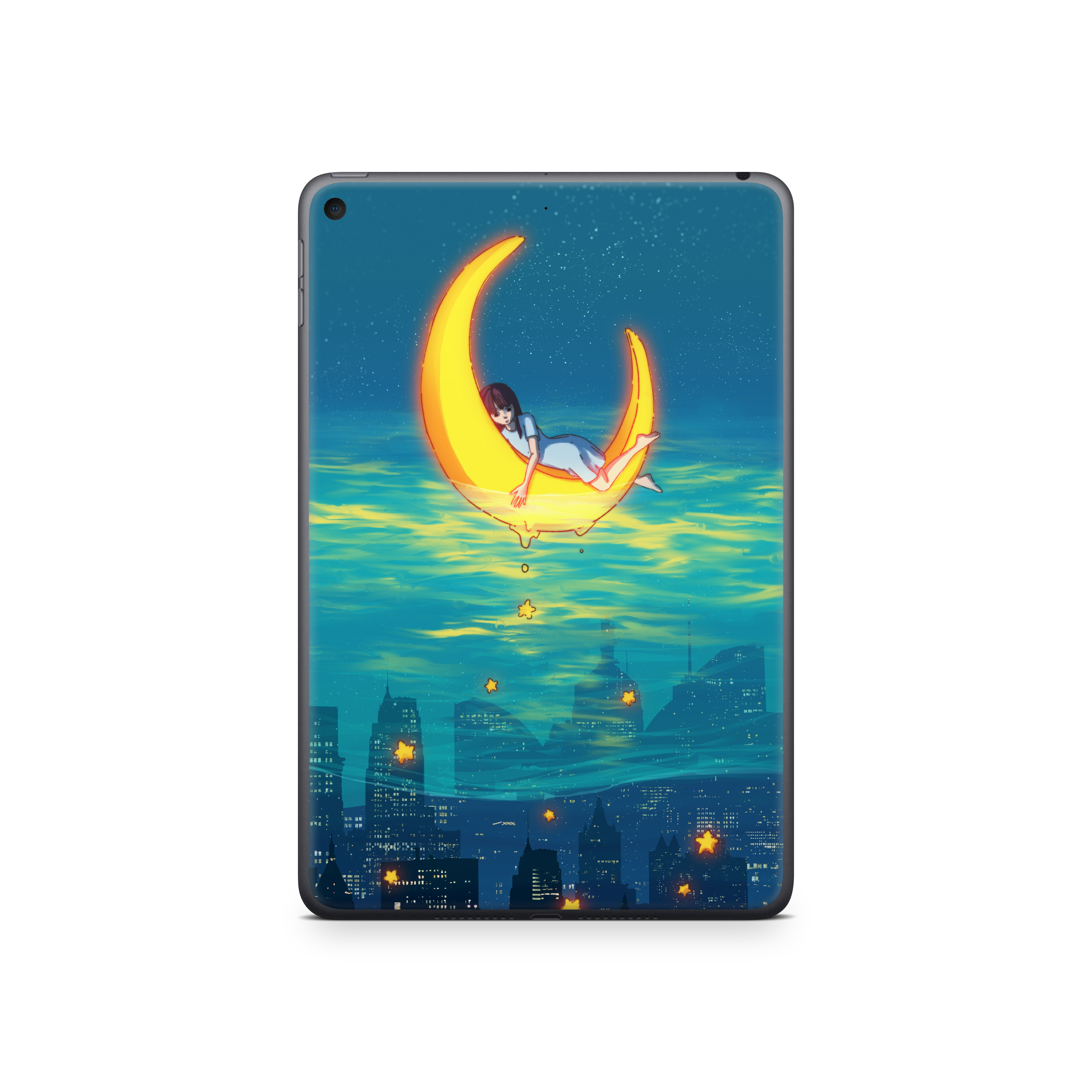 Apple iPad Girl on the Moon Skin