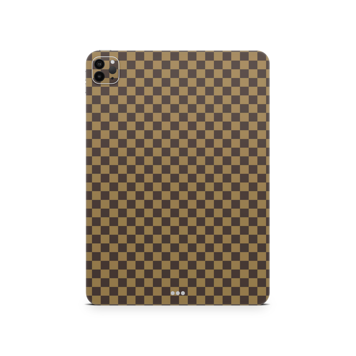 Apple iPad Skin Checkers brown