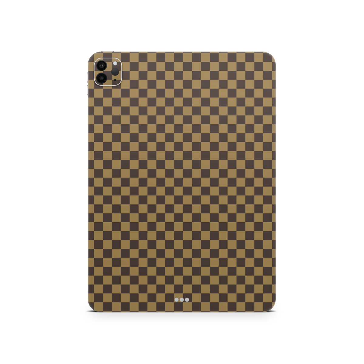 Apple iPad Skin Checkers brown