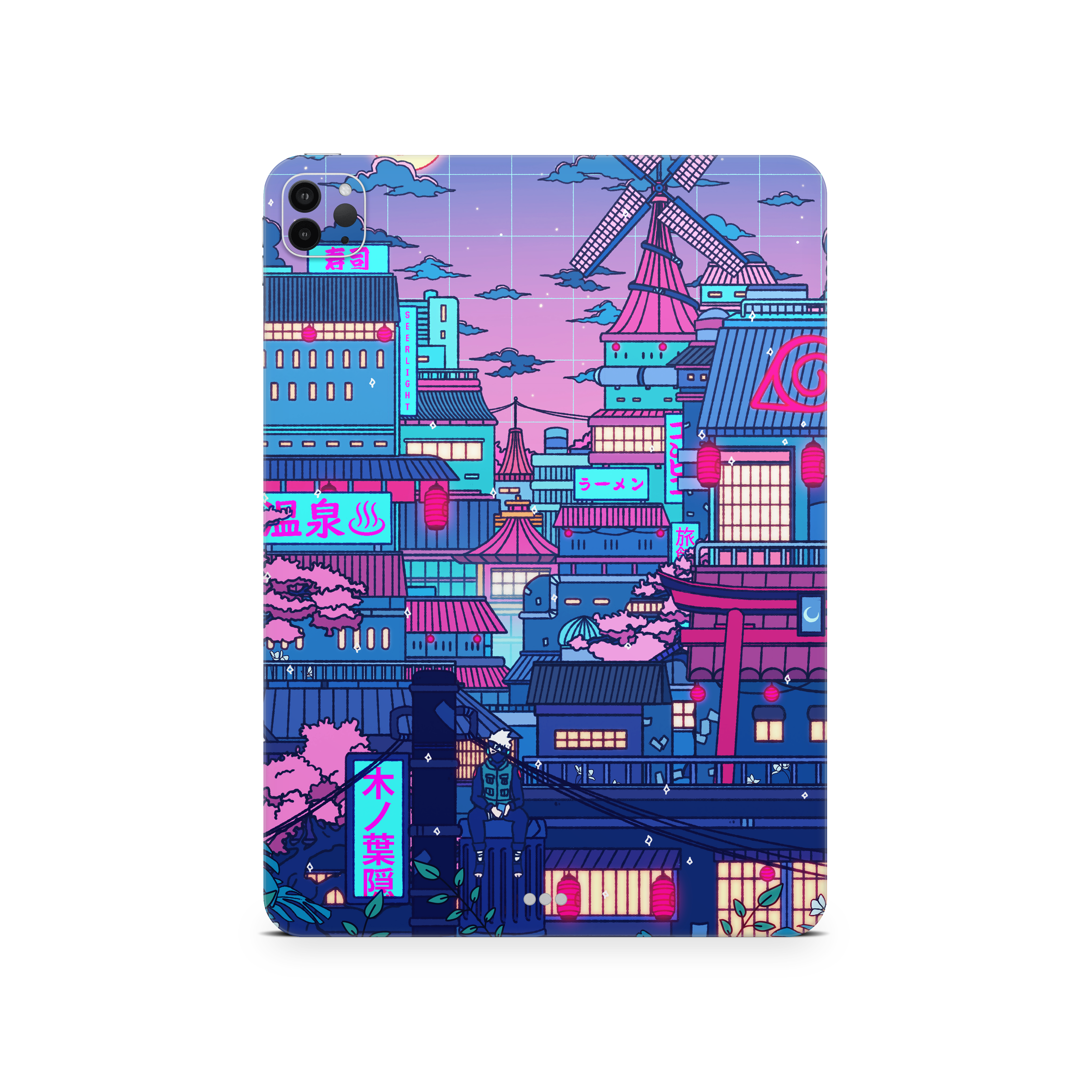 Apple iPad Cyberpunk Village Skin