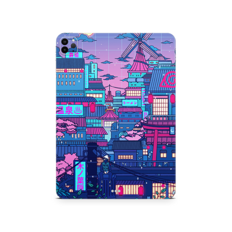 Apple iPad Cyberpunk Village Skin