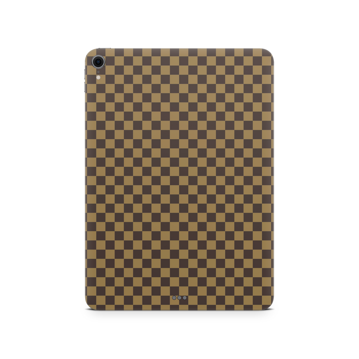 Apple iPad Skin Checkers brown