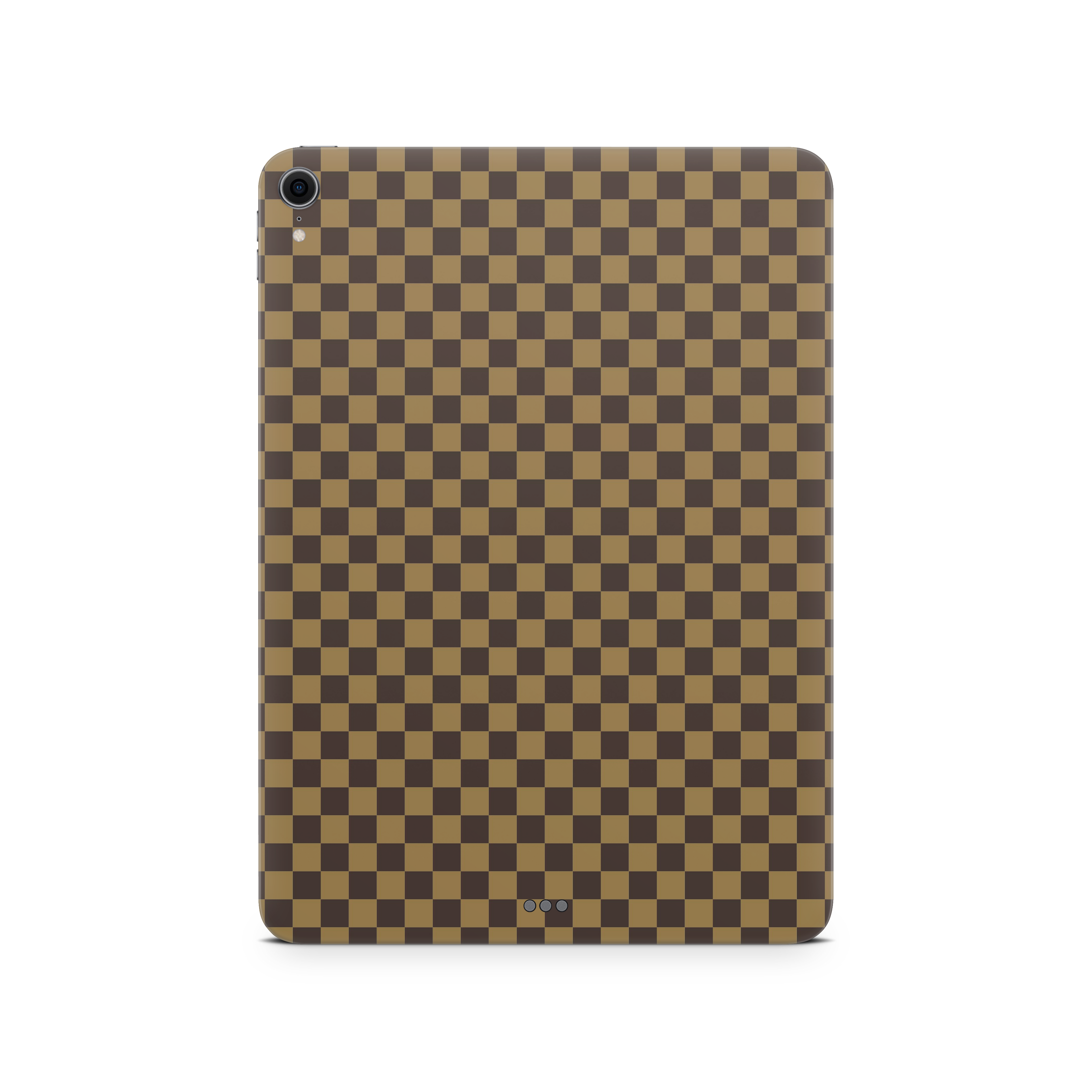 Apple iPad Skin Checkers brown