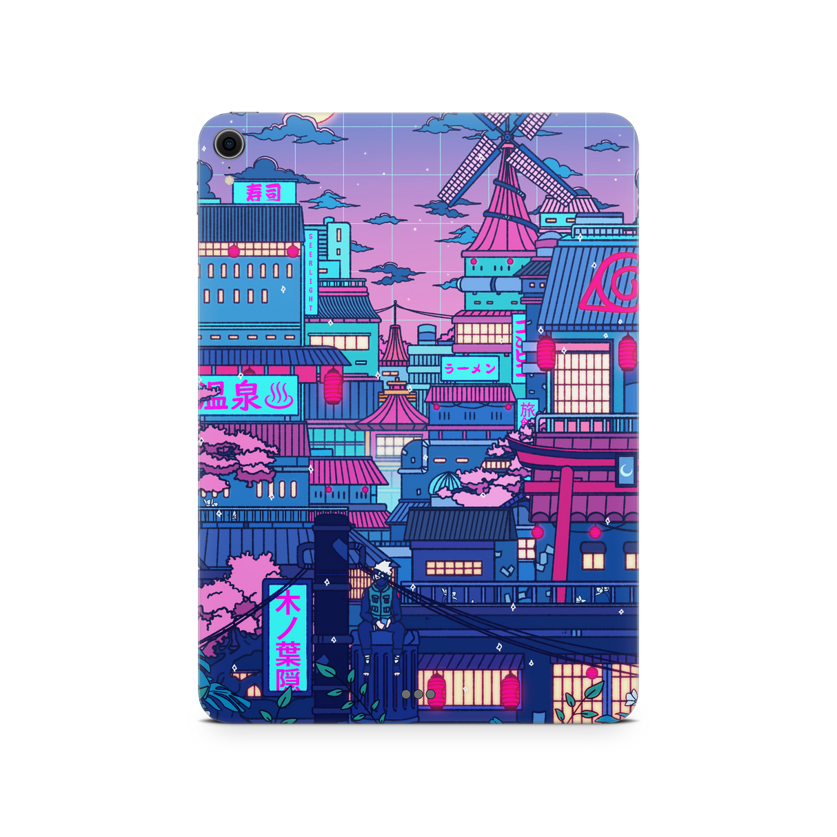 Apple iPad Cyberpunk Village Skin