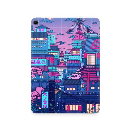 Apple iPad Cyberpunk Village Skin