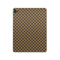 Apple iPad Skin Checkers brown