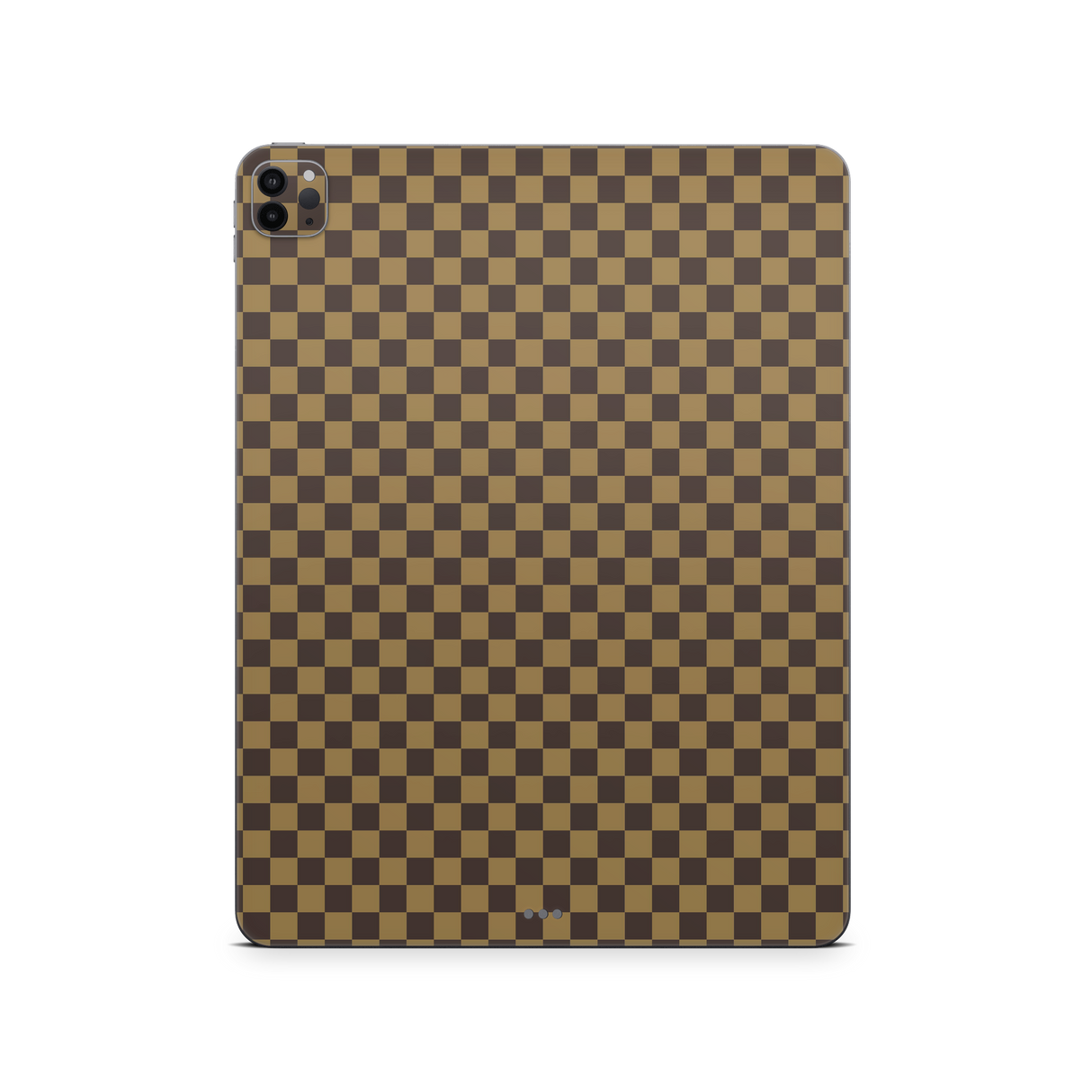 Apple iPad Skin Checkers brown