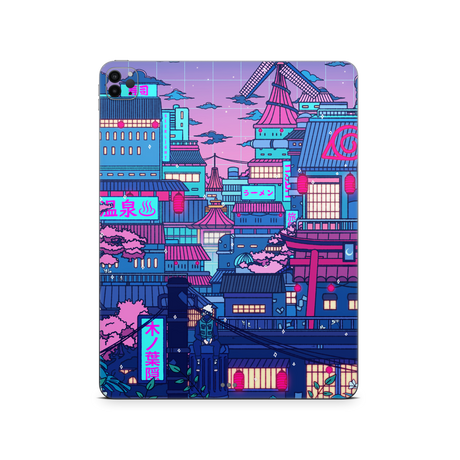 Apple iPad Cyberpunk Village Skin