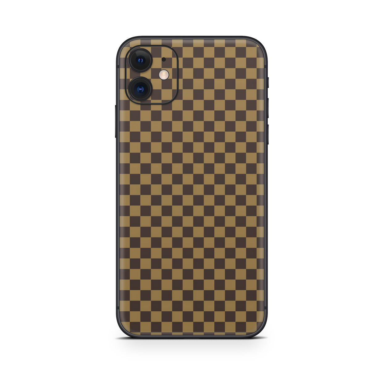 Apple iPhone Checkers brown Skin