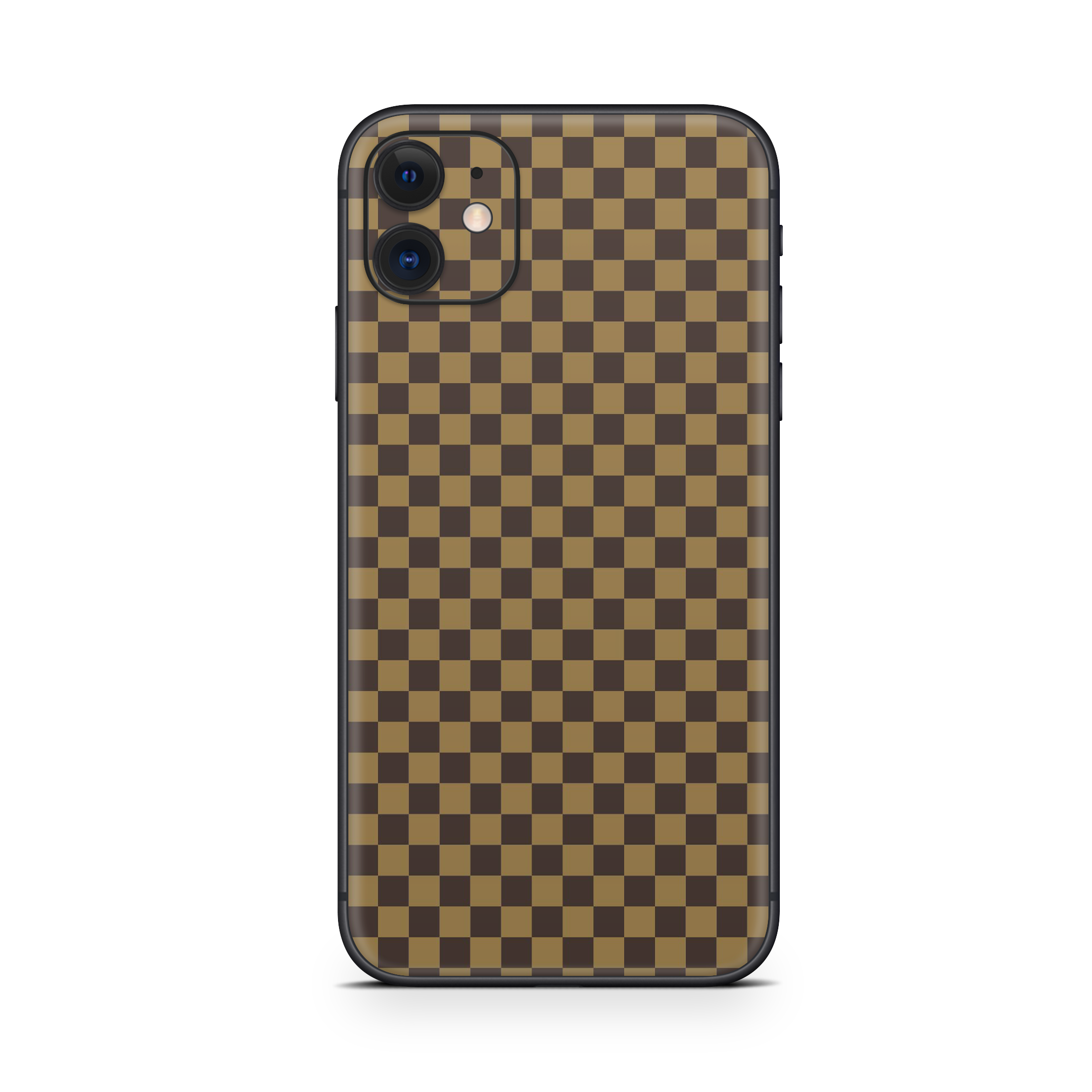 Apple iPhone Checkers brown Skin