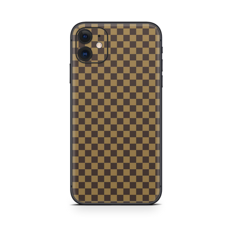 Apple iPhone Checkers brown Skin