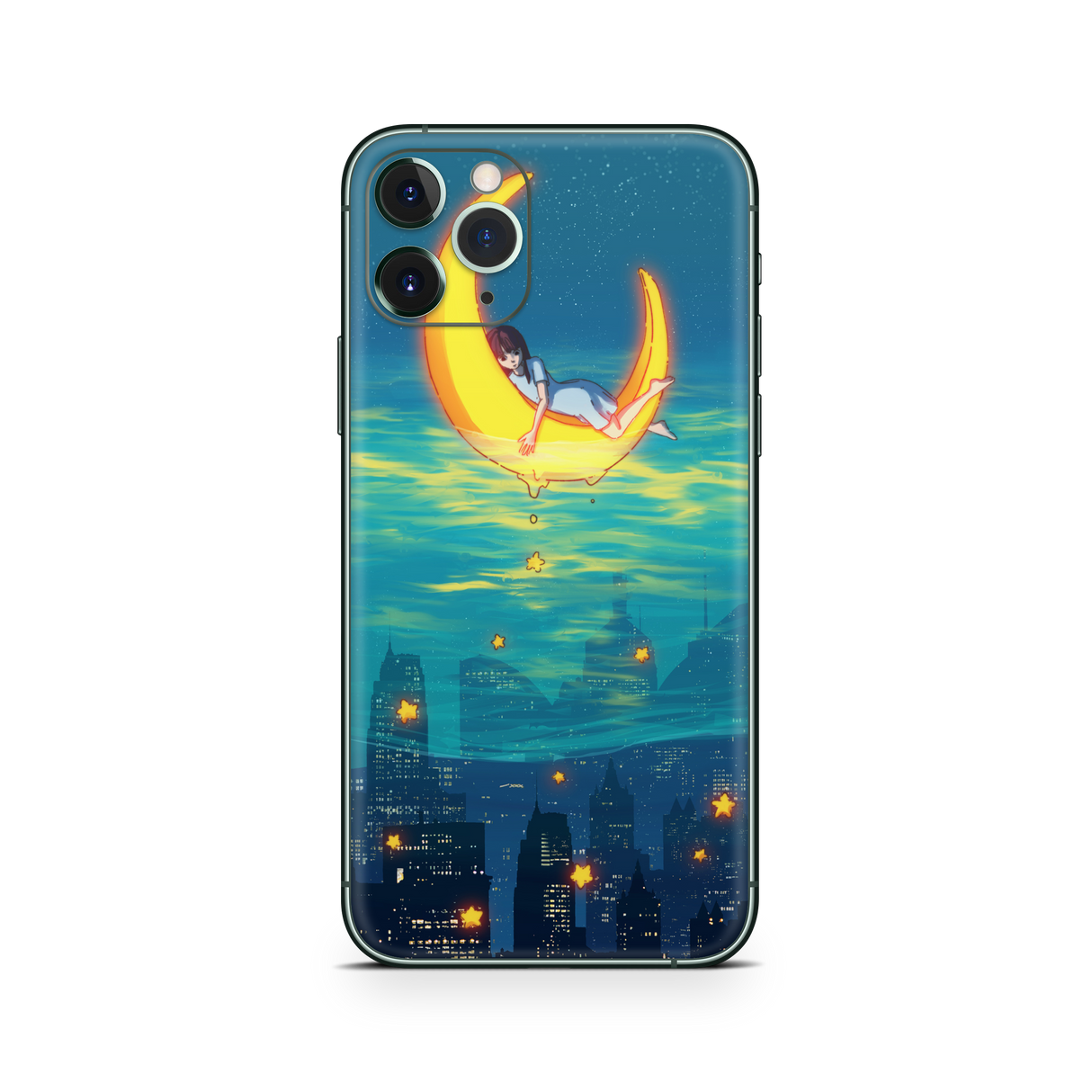 Apple iPhone Girl on the Moon Skin