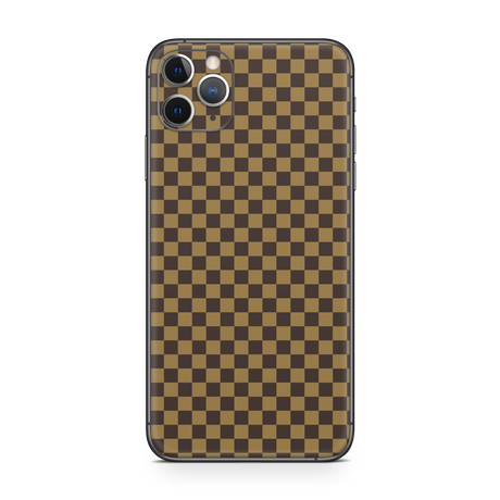 Apple iPhone Checkers brown Skin