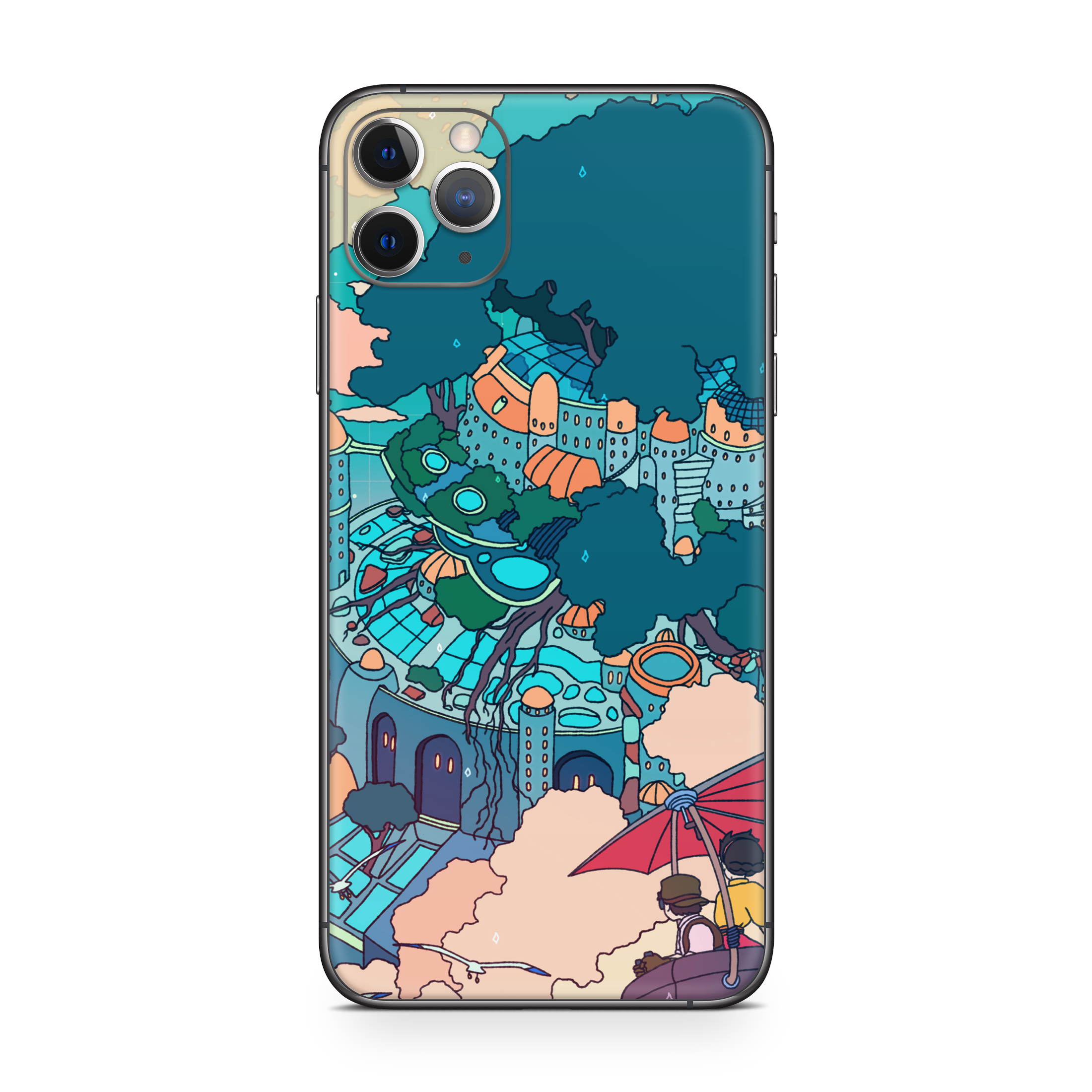 Apple iPhone Castle in the Sky Skin