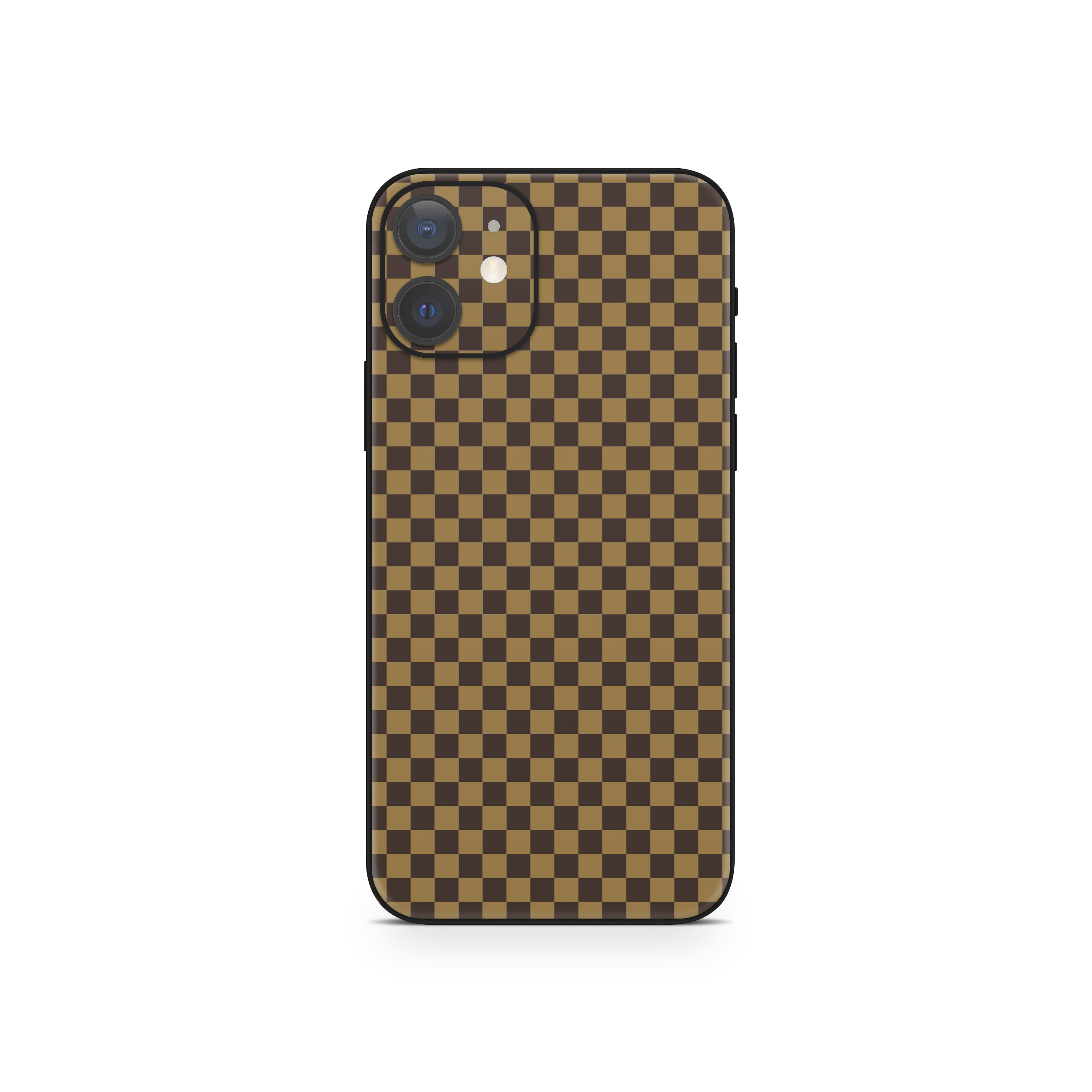 Apple iPhone Checkers brown Skin