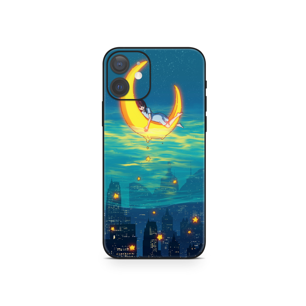 Apple iPhone Girl on the Moon Skin