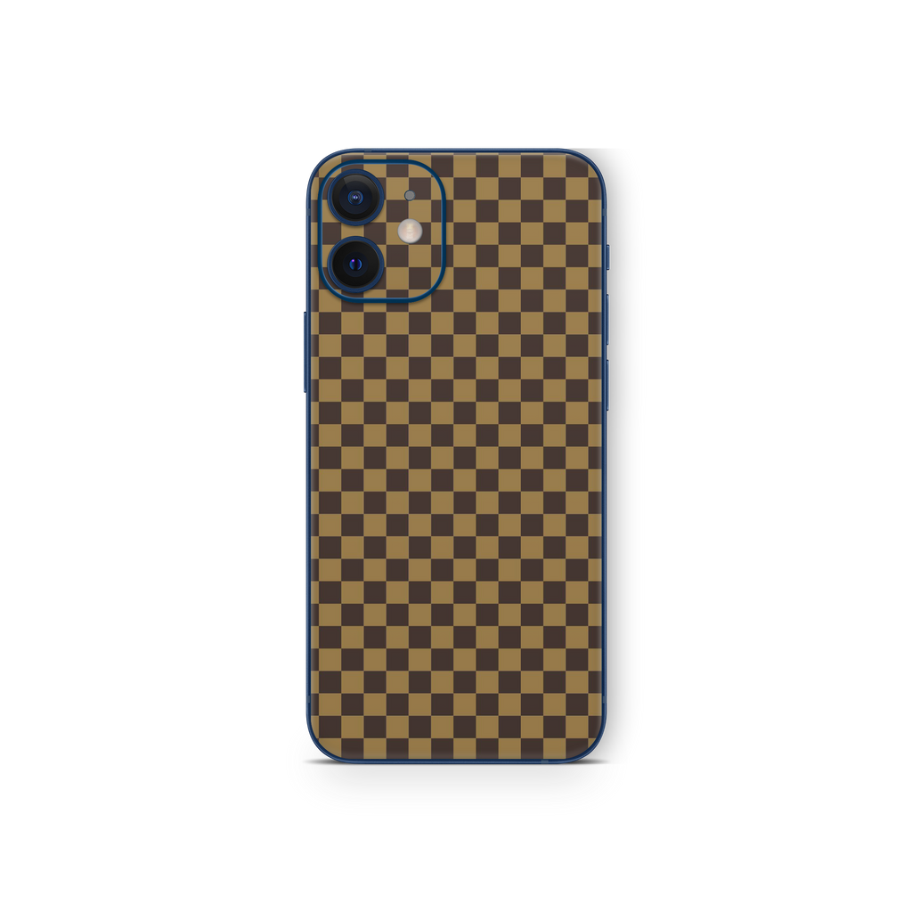 Apple iPhone Checkers brown Skin