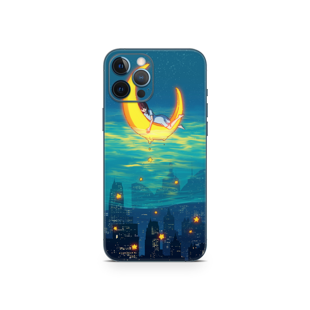 Apple iPhone Girl on the Moon Skin