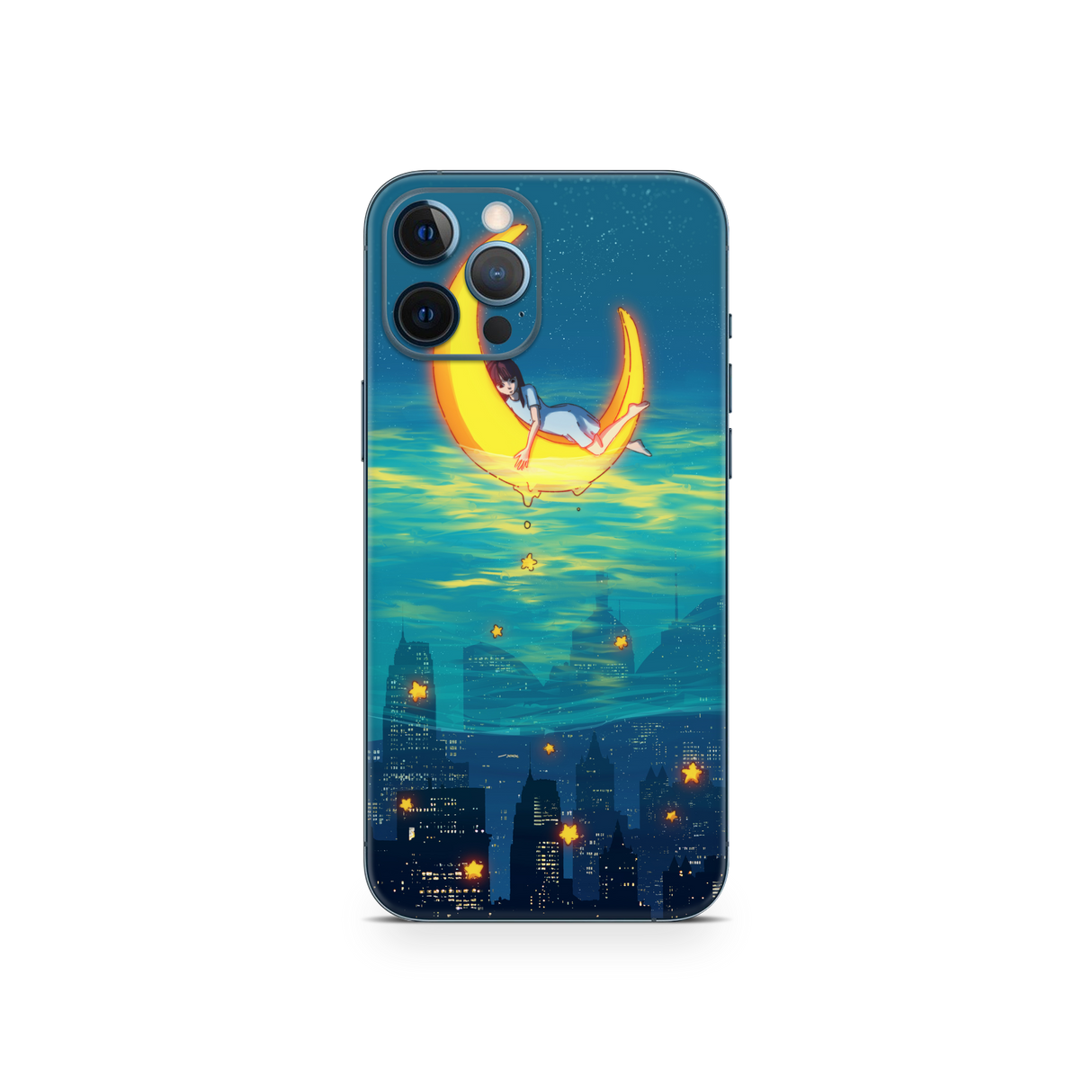 Apple iPhone Girl on the Moon Skin