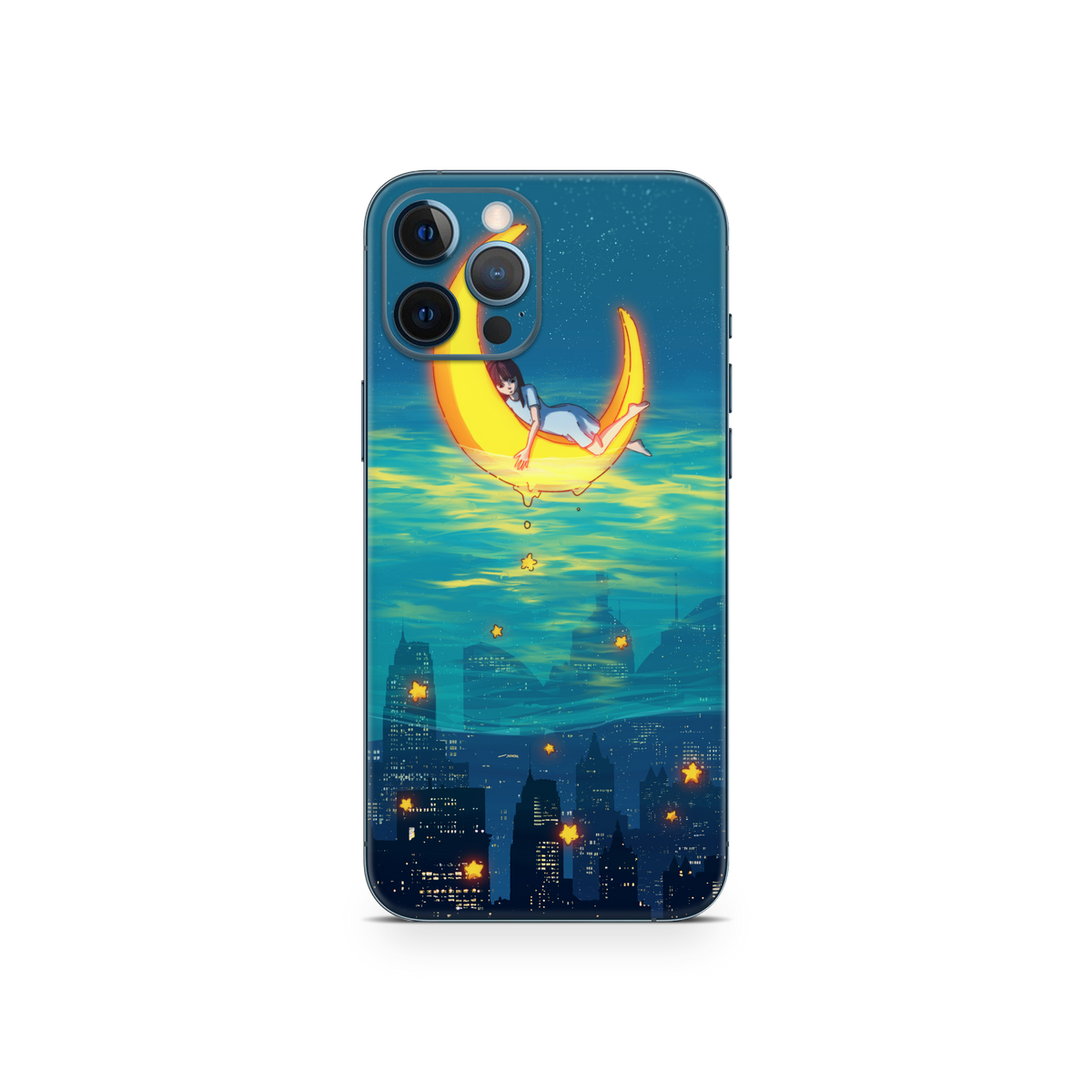 Apple iPhone Girl on the Moon Skin
