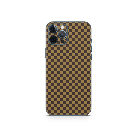 Apple iPhone Checkers brown Skin