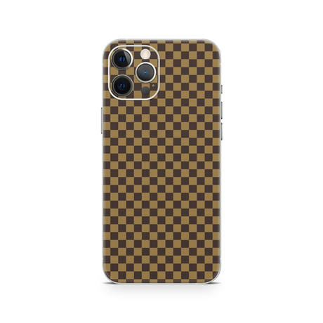 Apple iPhone Checkers brown Skin